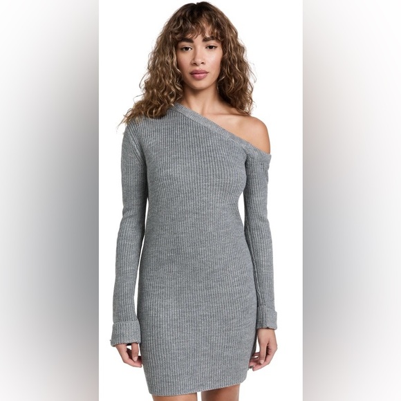 #9 WAYF x Emma Rose Everlasting One-Shoulder Long Sleeve Sweater Dress